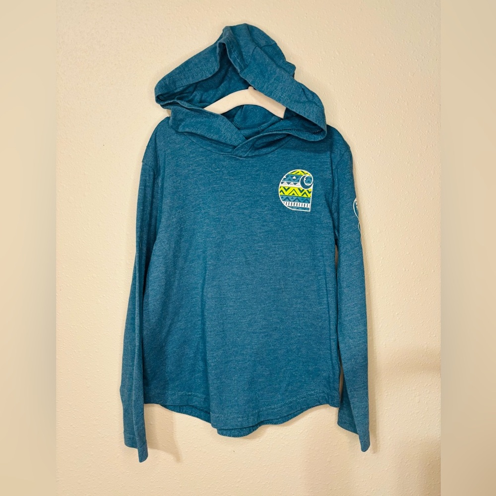 Carhartt Kids Teal Hoodie with Graphic